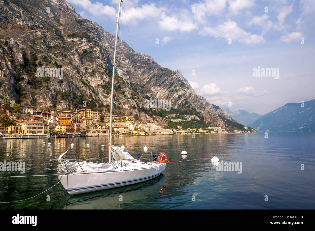Limone sul Garda, Lake Garda, Italy Stock Photo