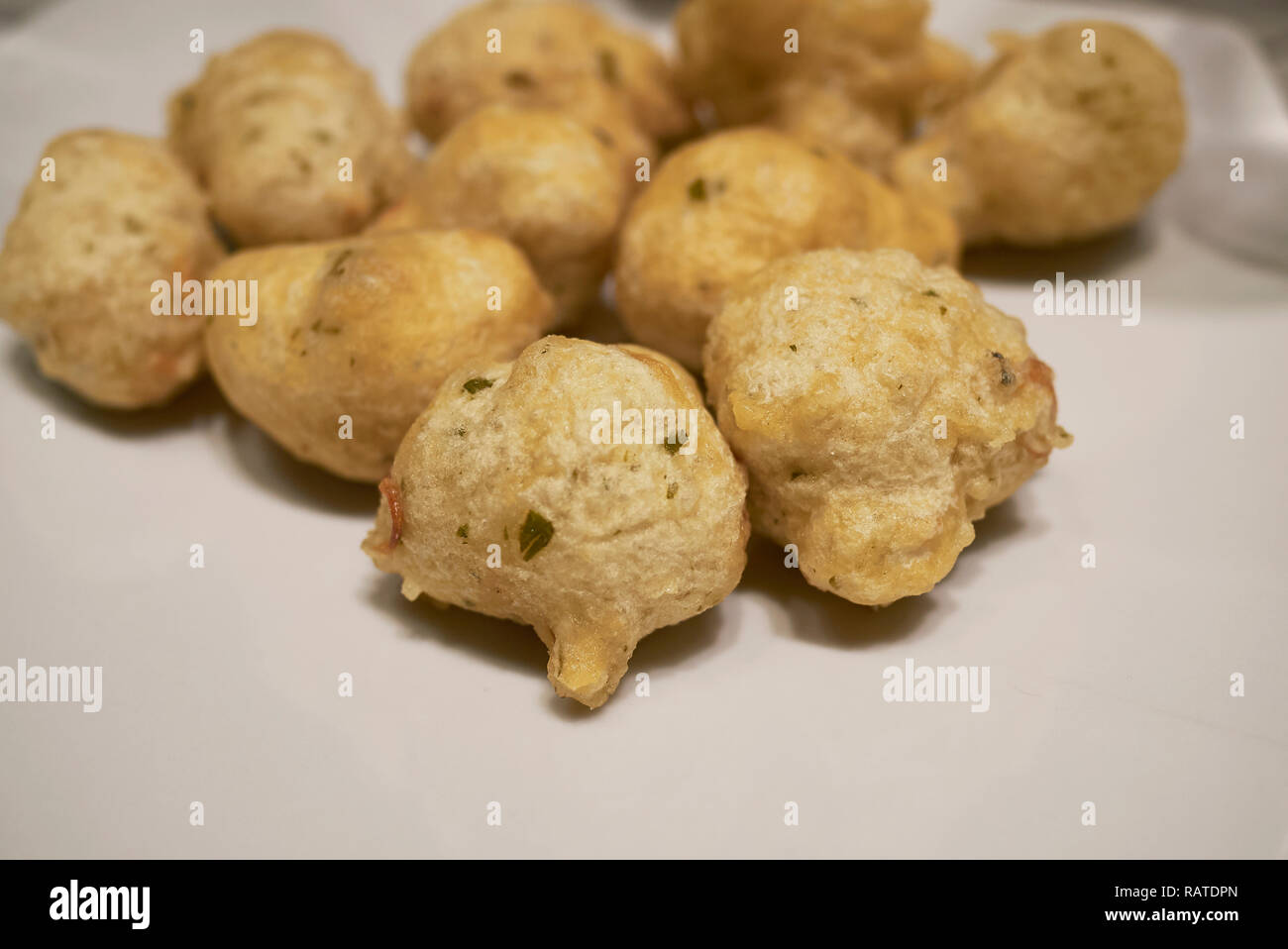 Fried bread balls Stock Photo Alamy