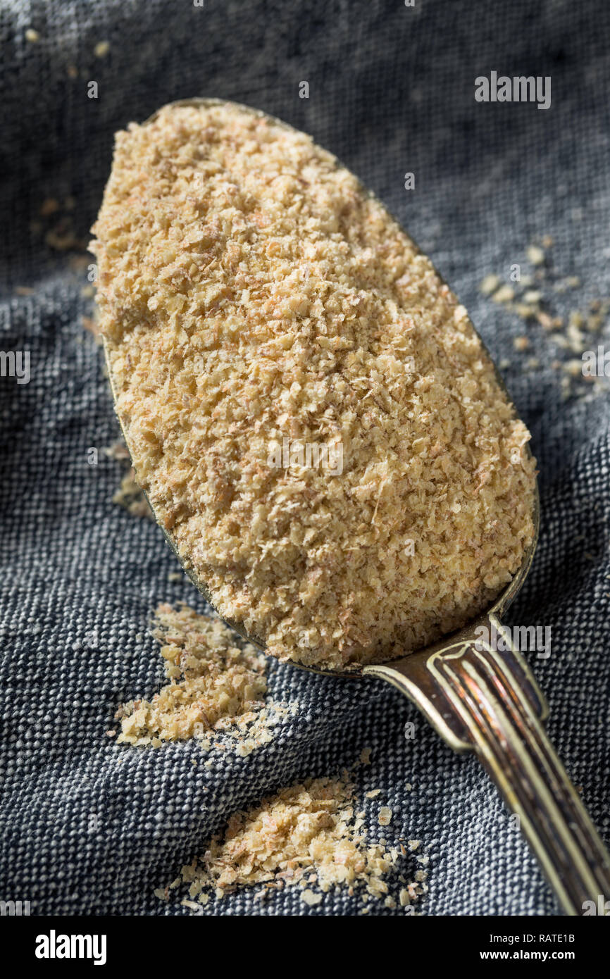 Dry Organic Wheat Germ Flour Ready to Cook With Stock Photo