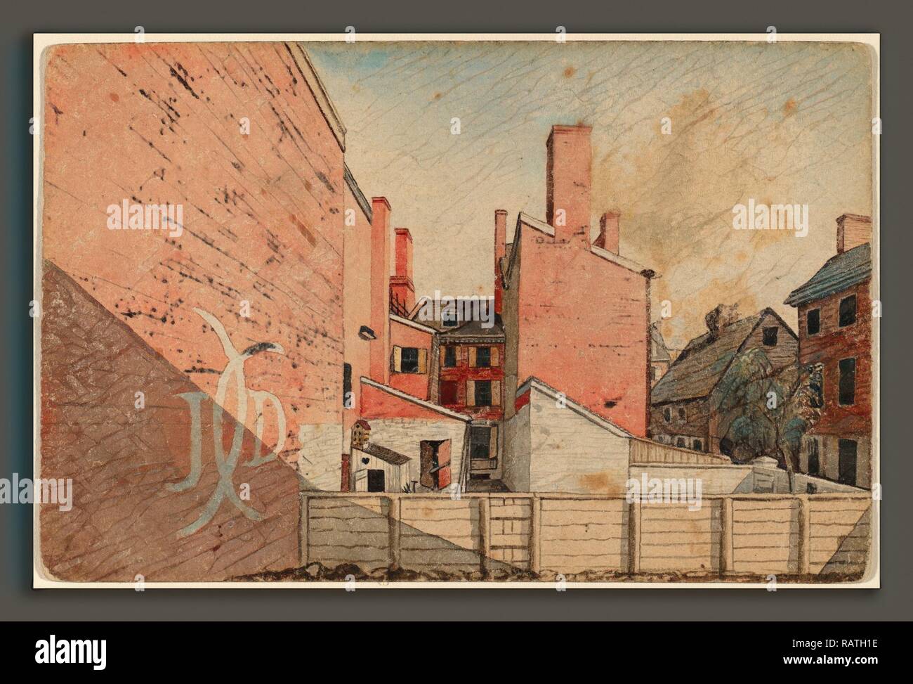 American 19th Century, A View from an East Window in the Old Sugar