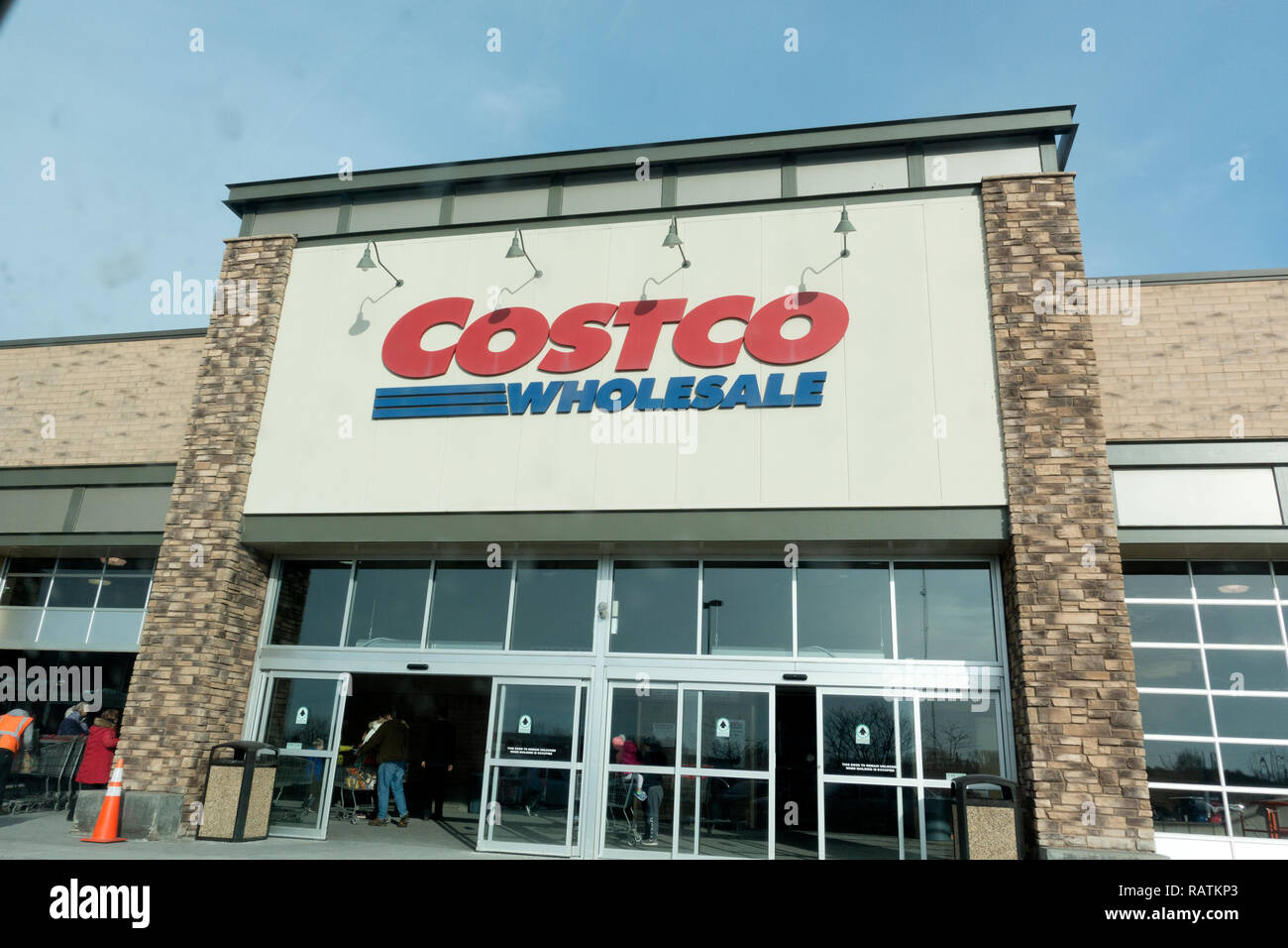A photo of the Costco wholesale store building. Maplewood Minnesota MN USA Stock Photo