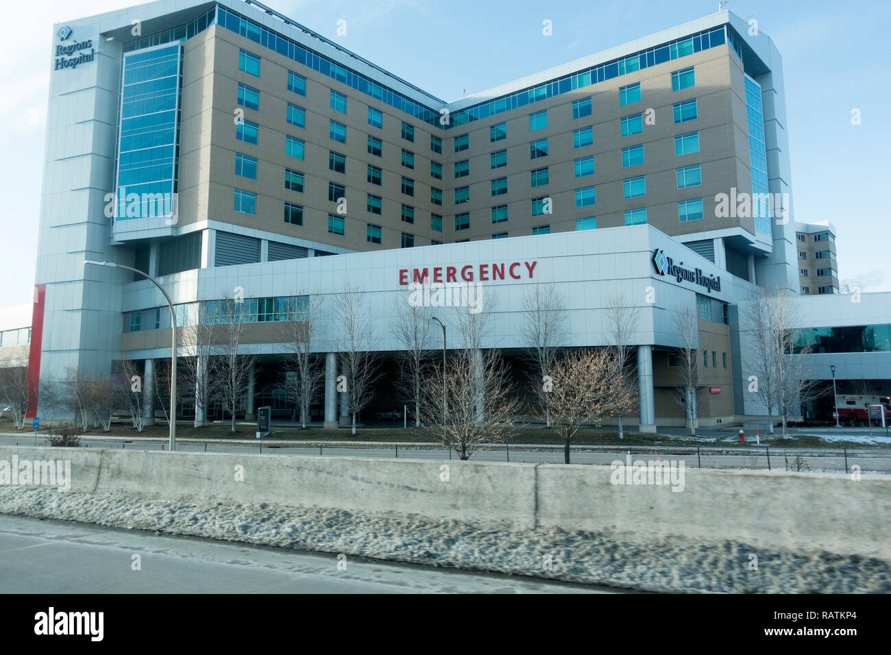 Regions Hospital Building Showing The Emergency Room