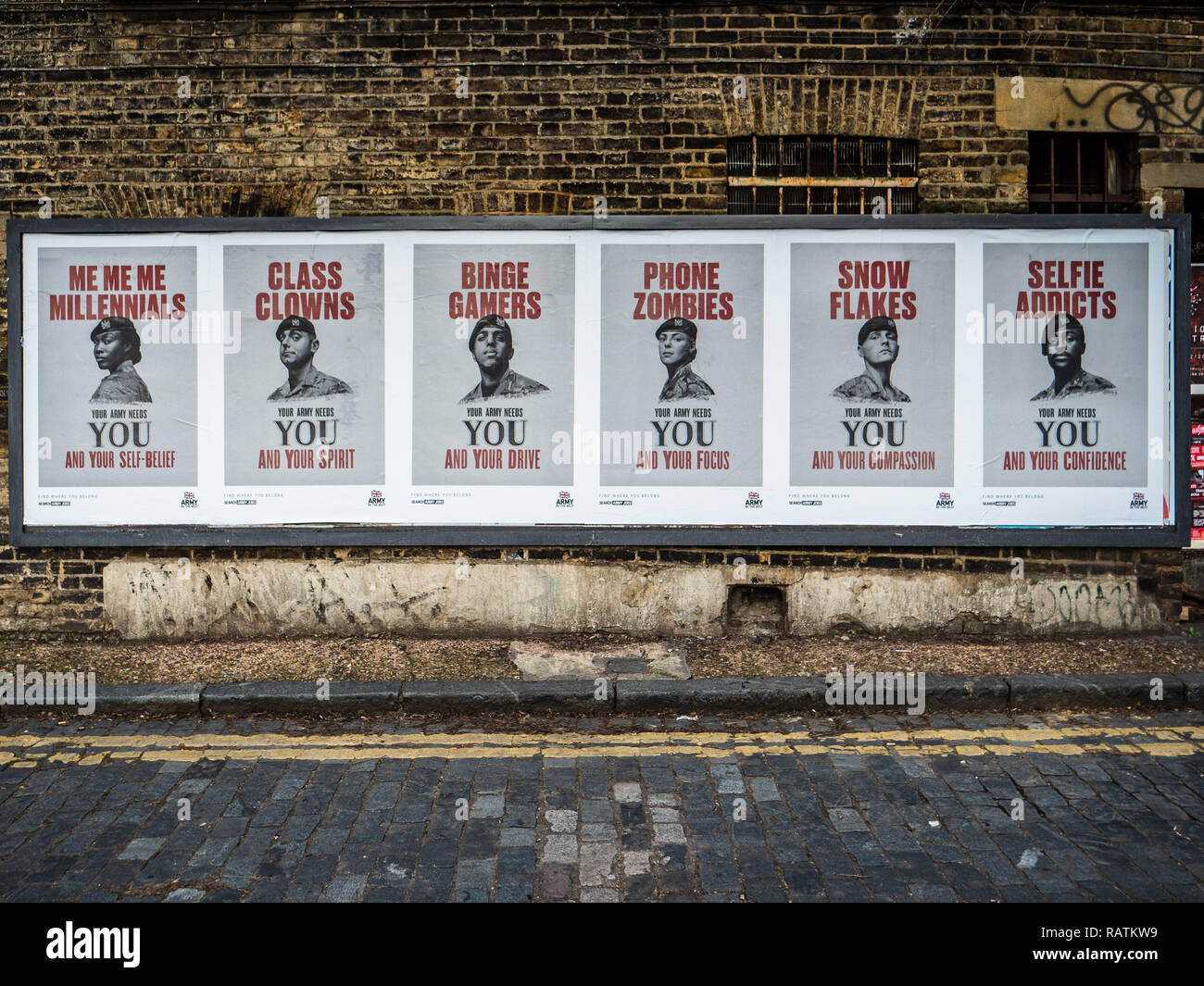British Army Recruitment Posters East London - controversial Army 