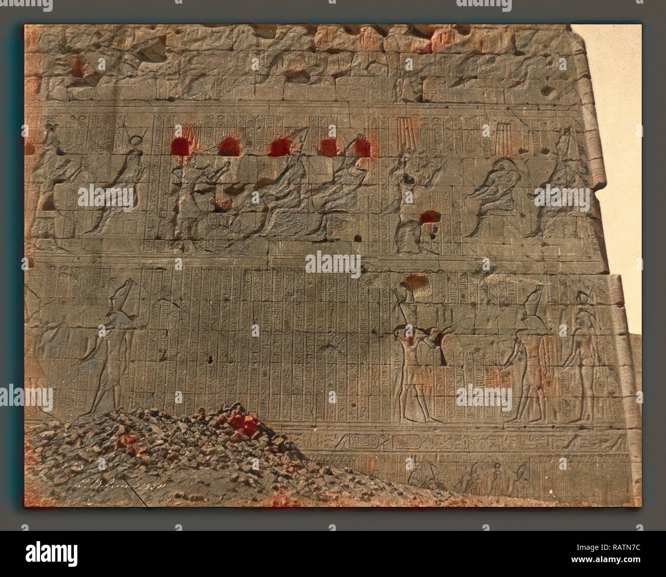 John Beasley Greene, Edfu-Sculptures and Inscriptions on Oriental Face ...