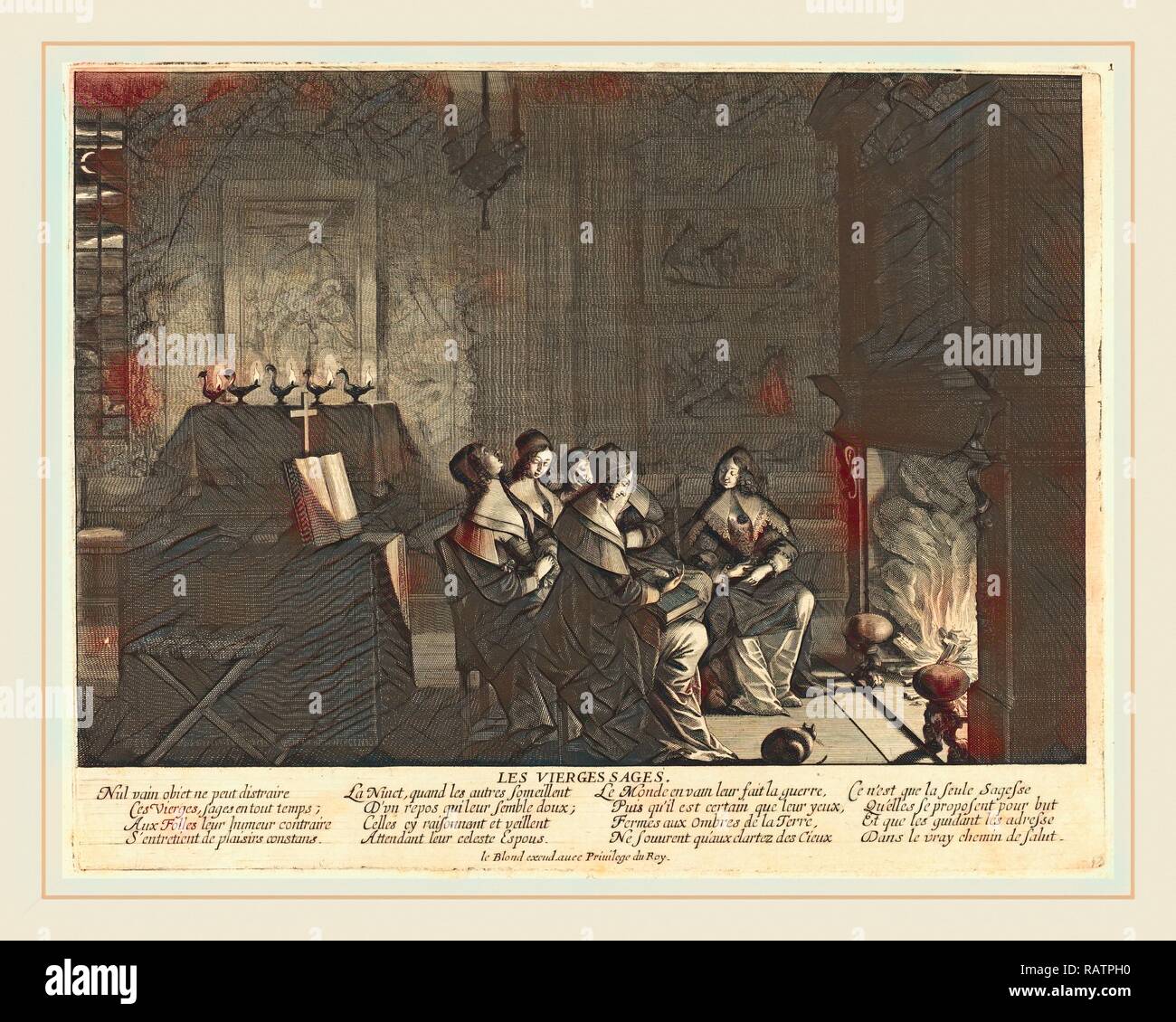 Abraham Bosse, French (1602-1676), The Wise Virgins before the Fire ...
