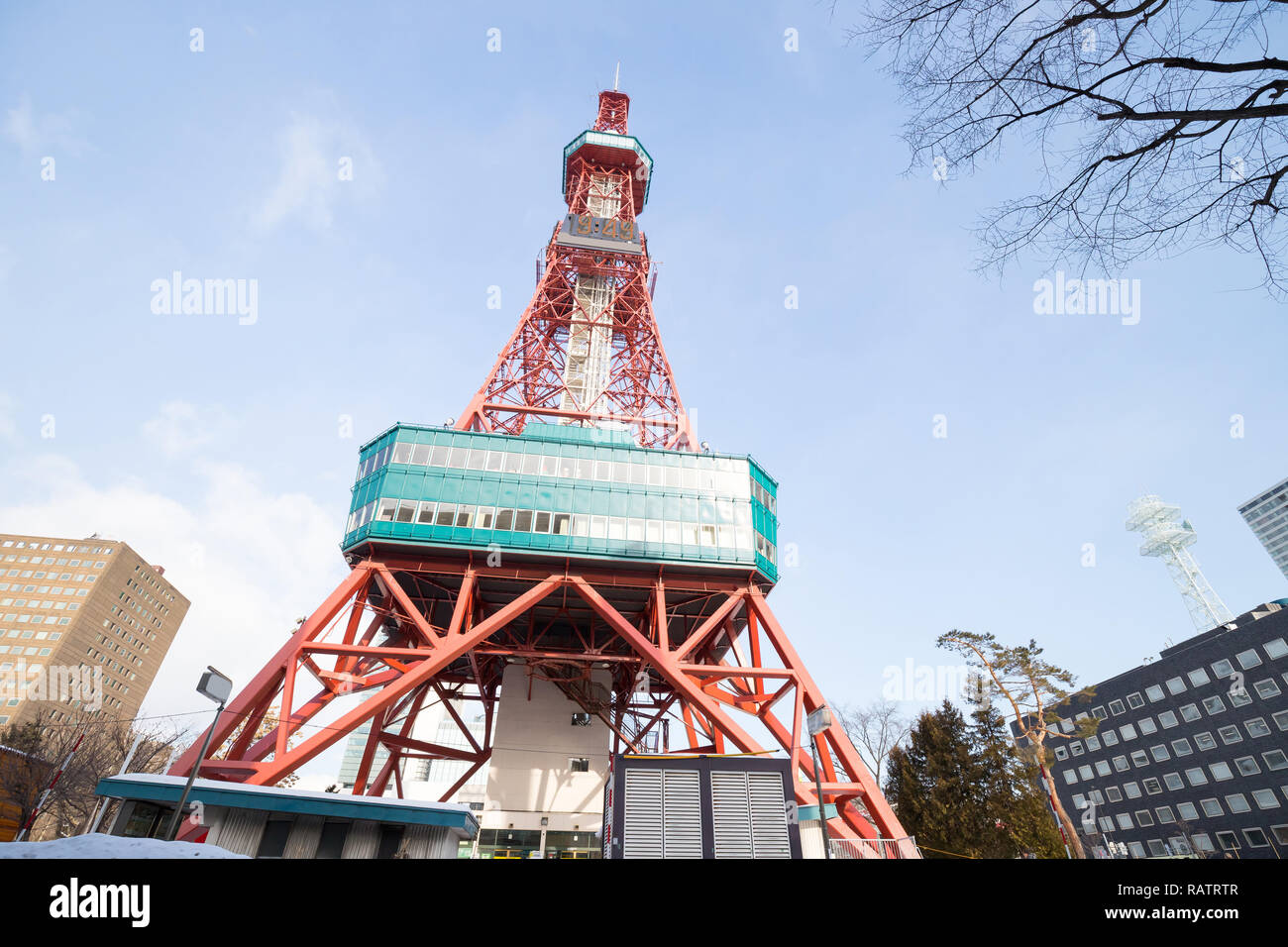 sapporo tv tower Stock Photo