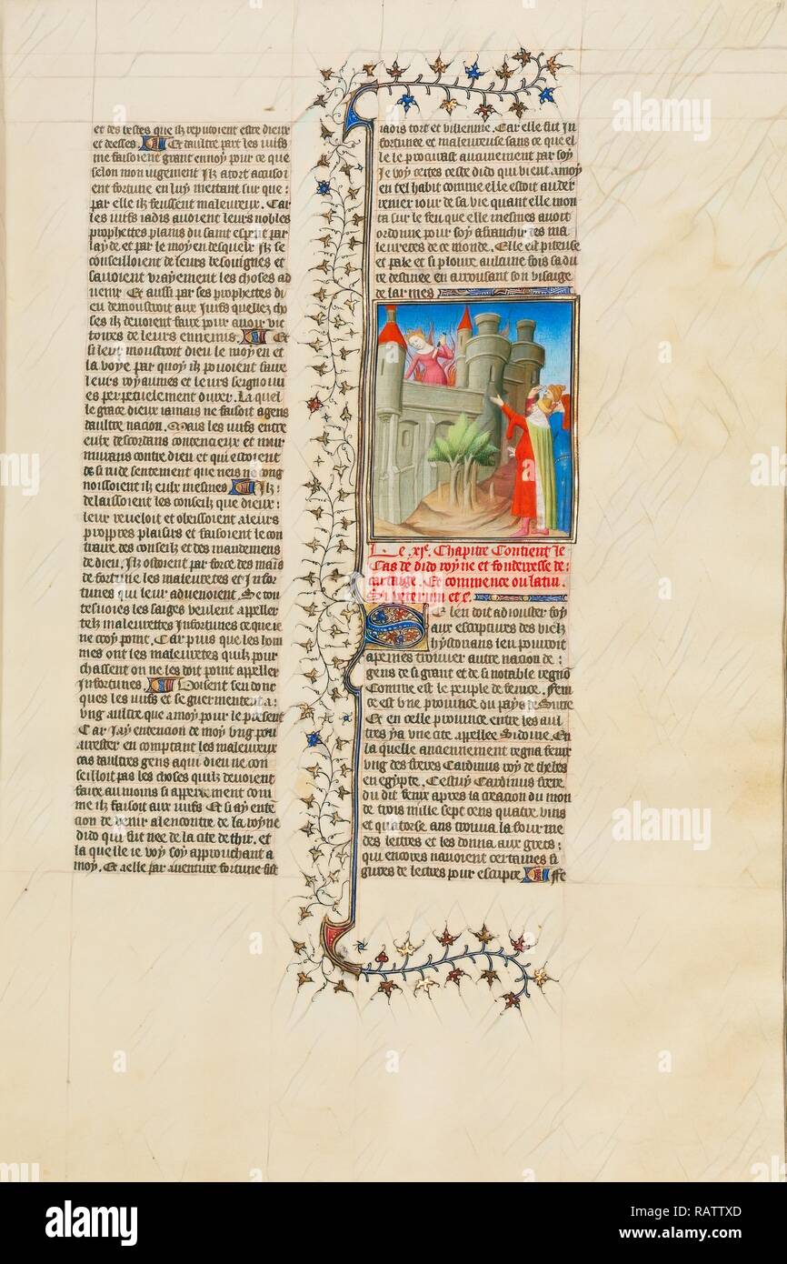 The Suicide of Queen Dido, Unknown, Paris, France, Europe, about 1413 1415, Tempera colors