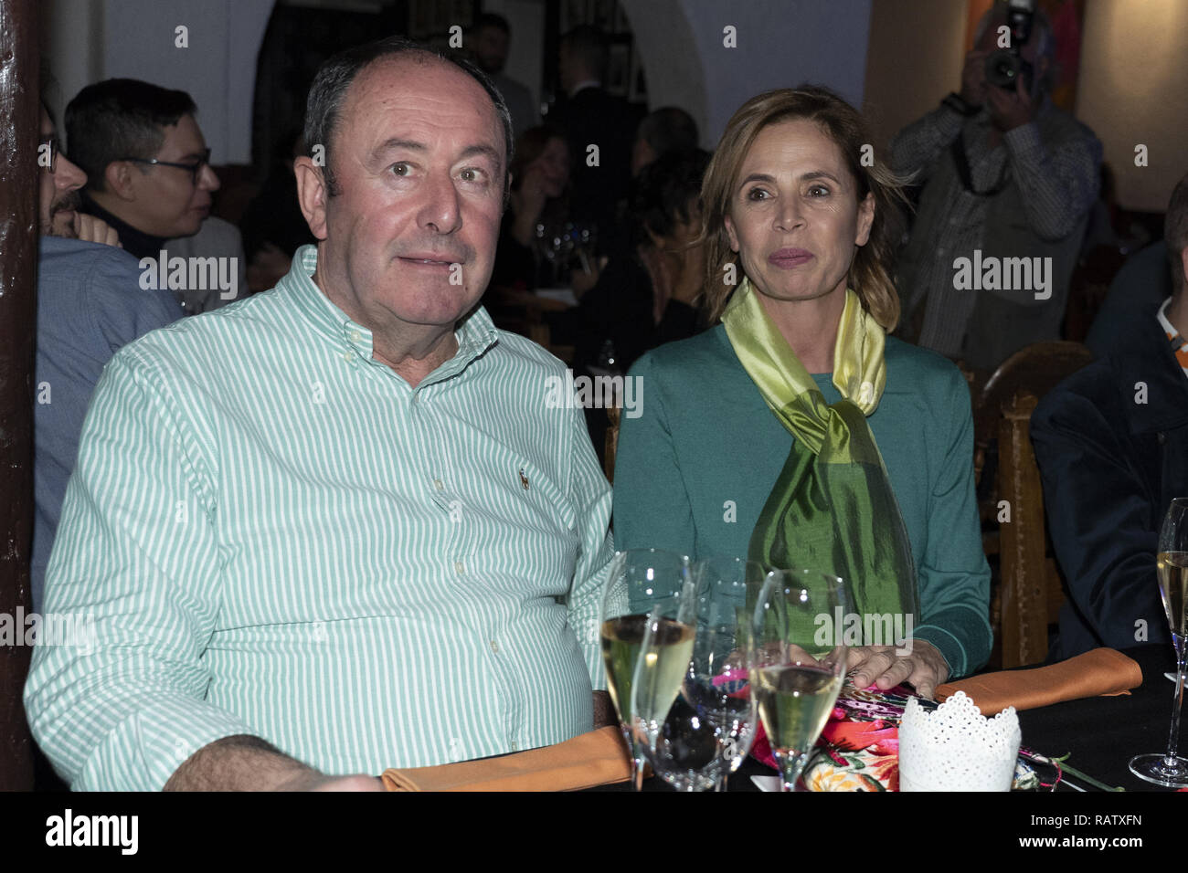 The 'Onirico' presentation at Corral de la Morería Restaurant Featuring: Agatha  Ruiz de la Prada, Luis Miguel Rodriguez Where: Madrid, Spain When: 04 Dec  2018 Credit: Oscar Gonzalez/WENN.com Stock Photo - Alamy