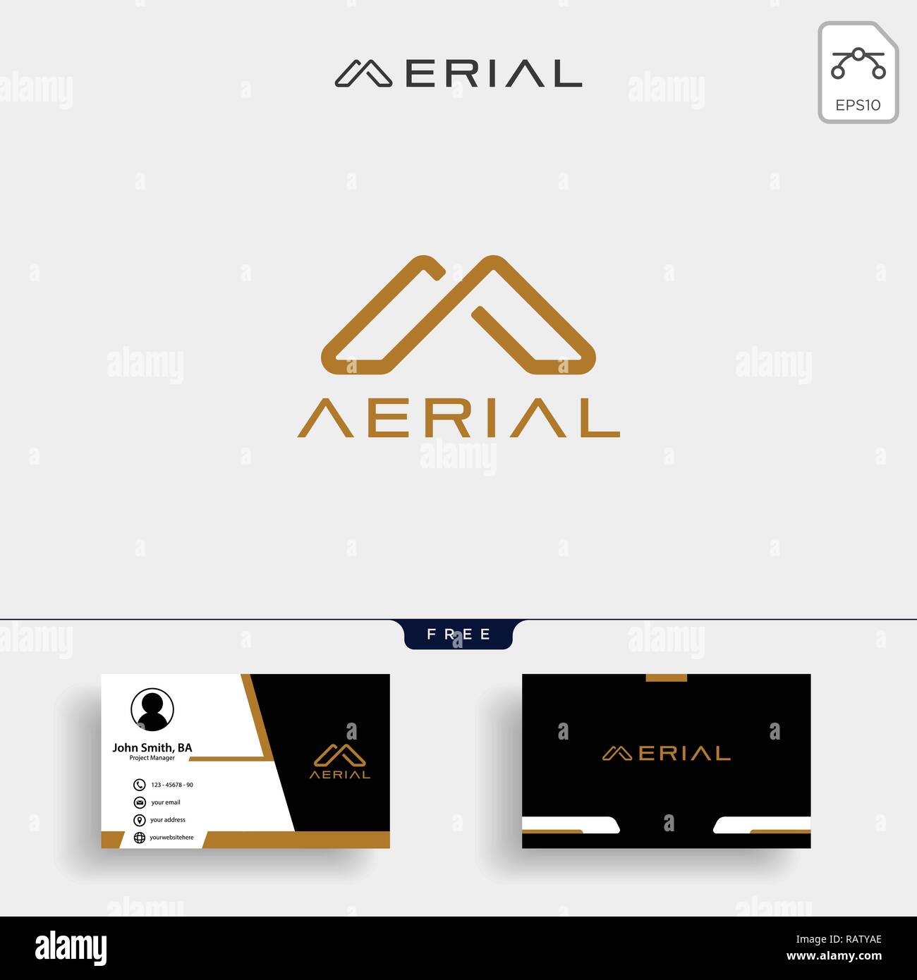 A Letter Logo. Gold Letter Design Vector with Golden Luxury Colors and ...