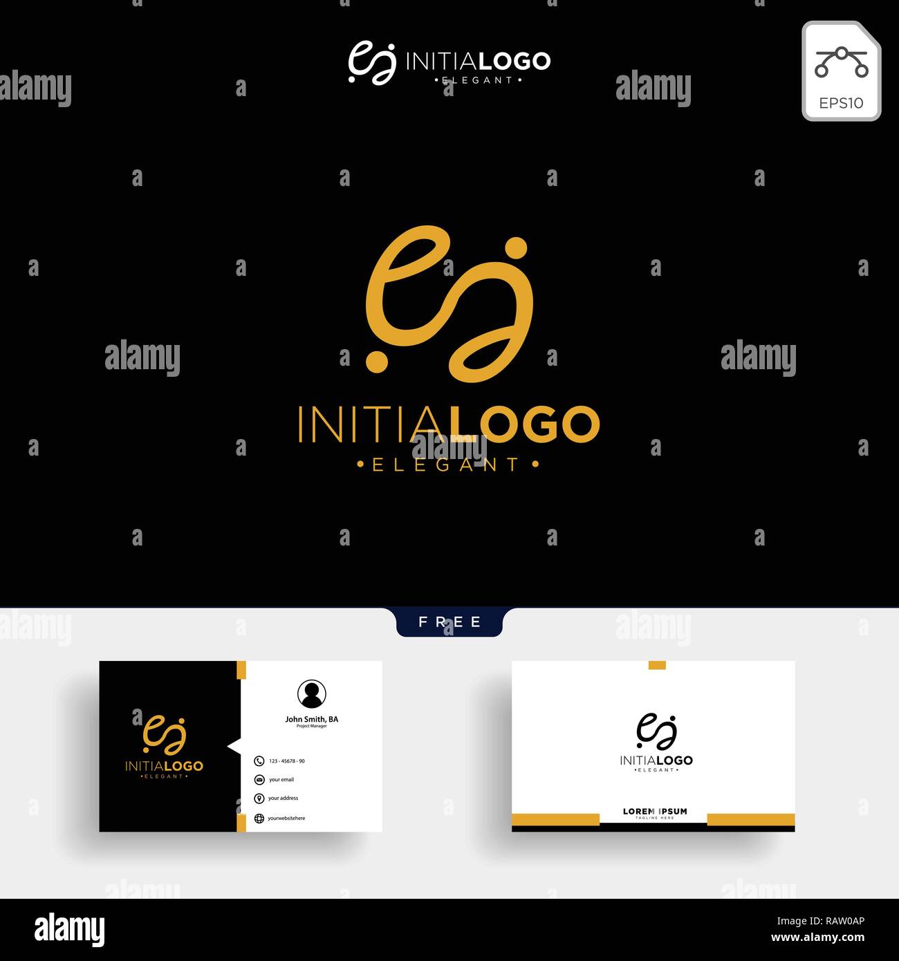 Gold Luxury Initial E logo template vector illustration and get free ...