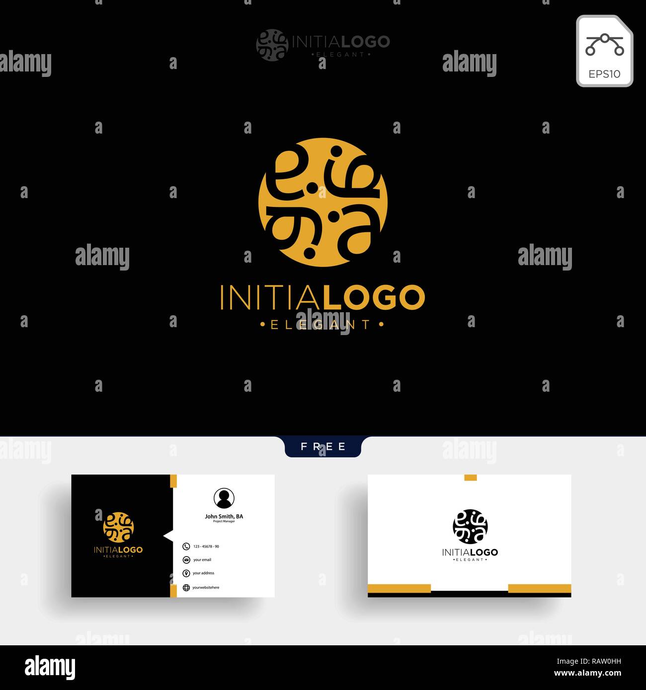 gold luxury and premium initial A logo template vector illustration and ...