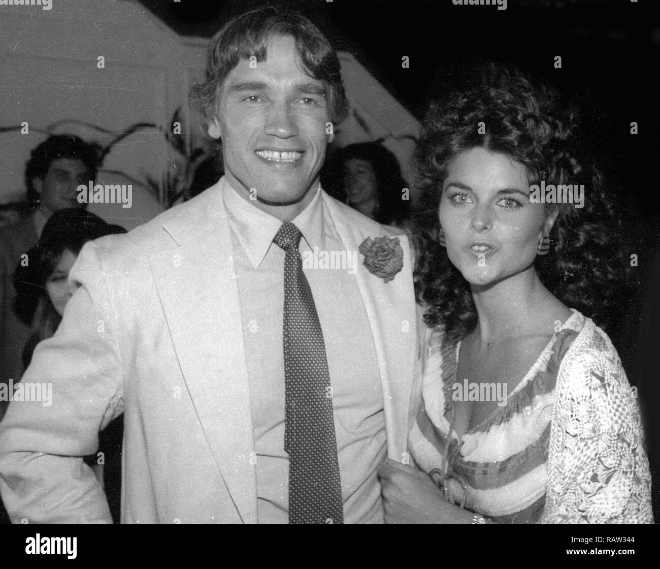 Arnold Schwarzenegger and Maria Shriver Studio 54 1978 Photo By Adam