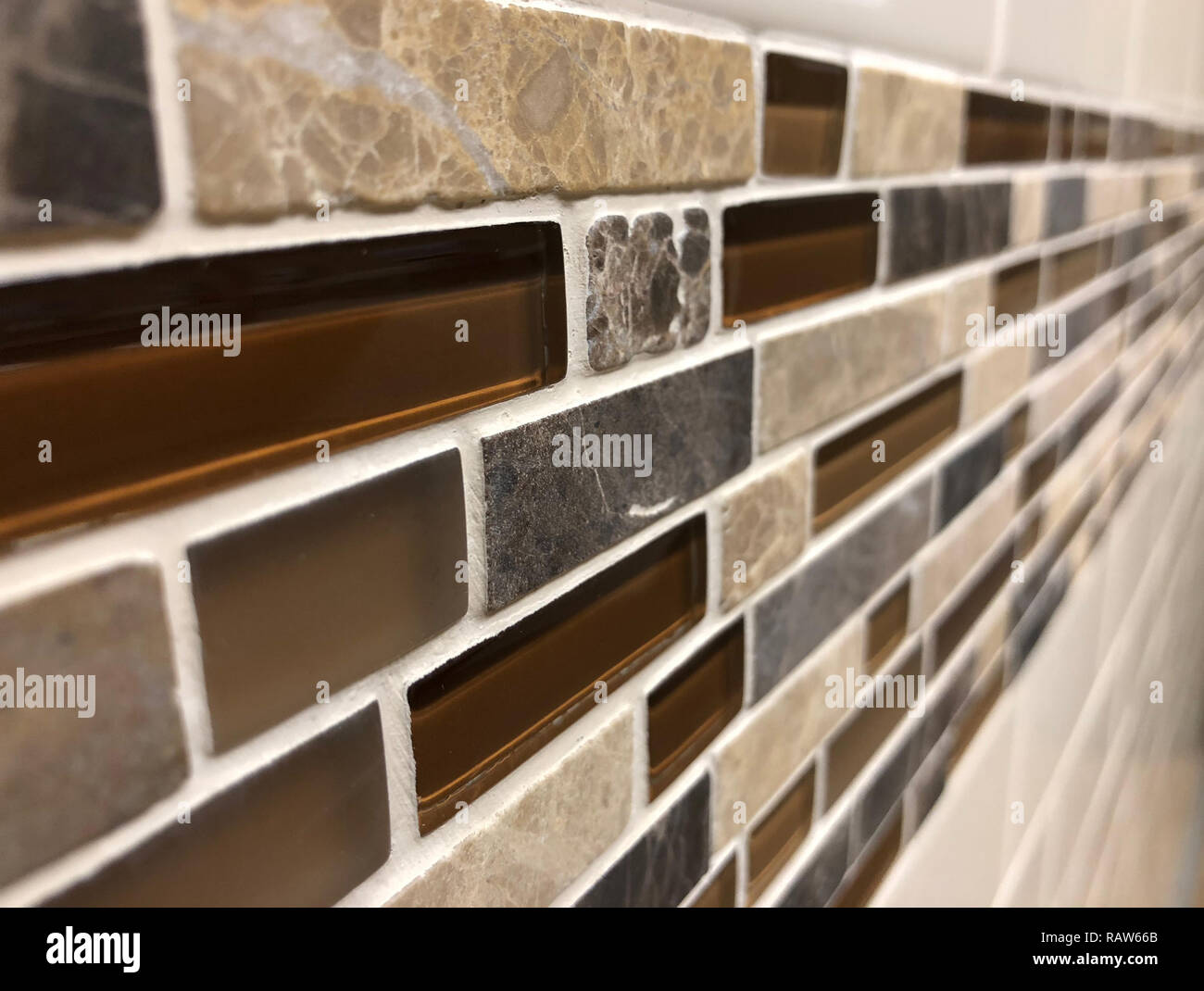 Modern backsplash tiles Stock Photo
