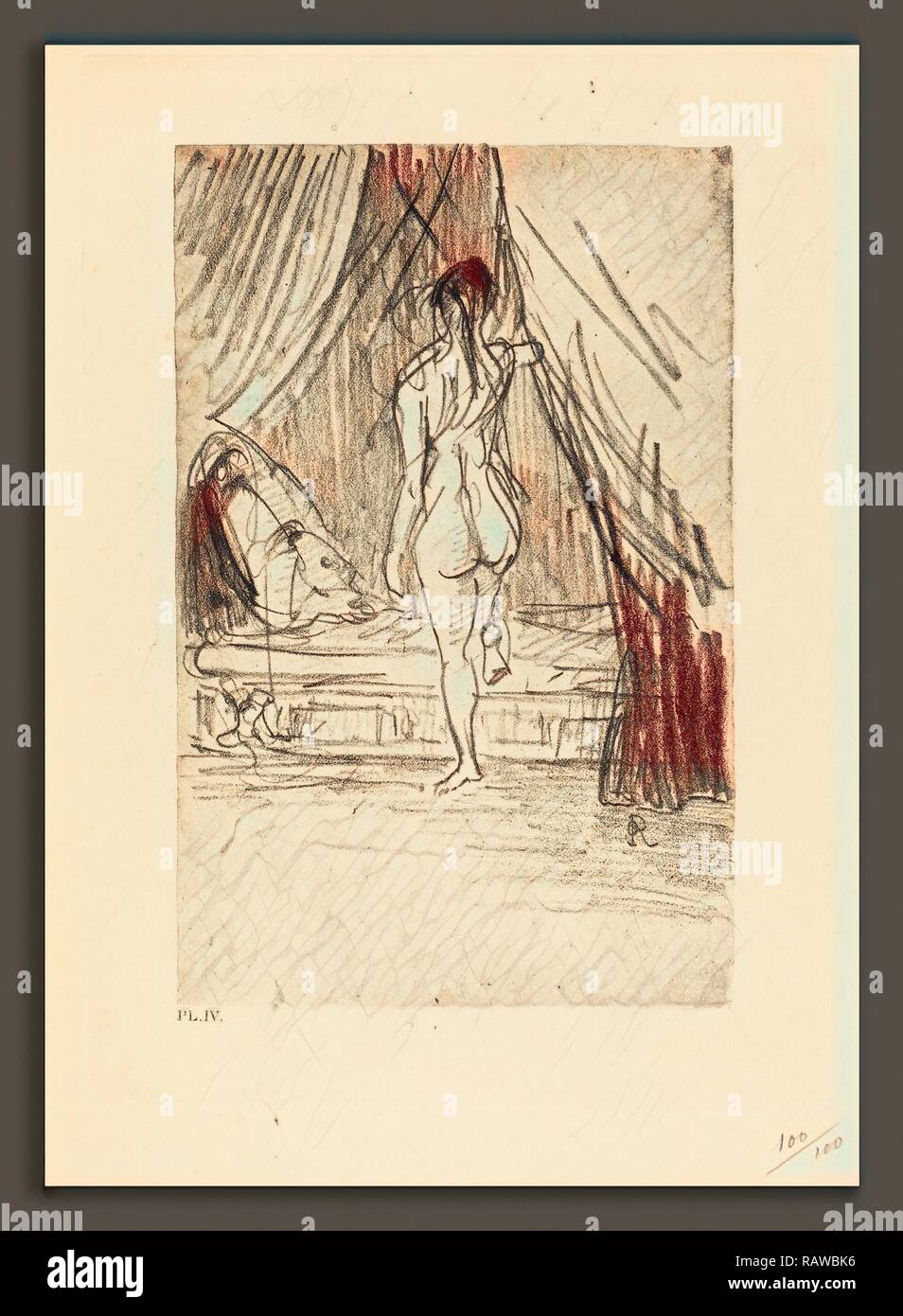 オディロン・ルドン、「VOLUPTE, FANTOME ELASTIQUE」 Odilon Redon (French, 1840 - 1916), Volupte, Fantome Elastique