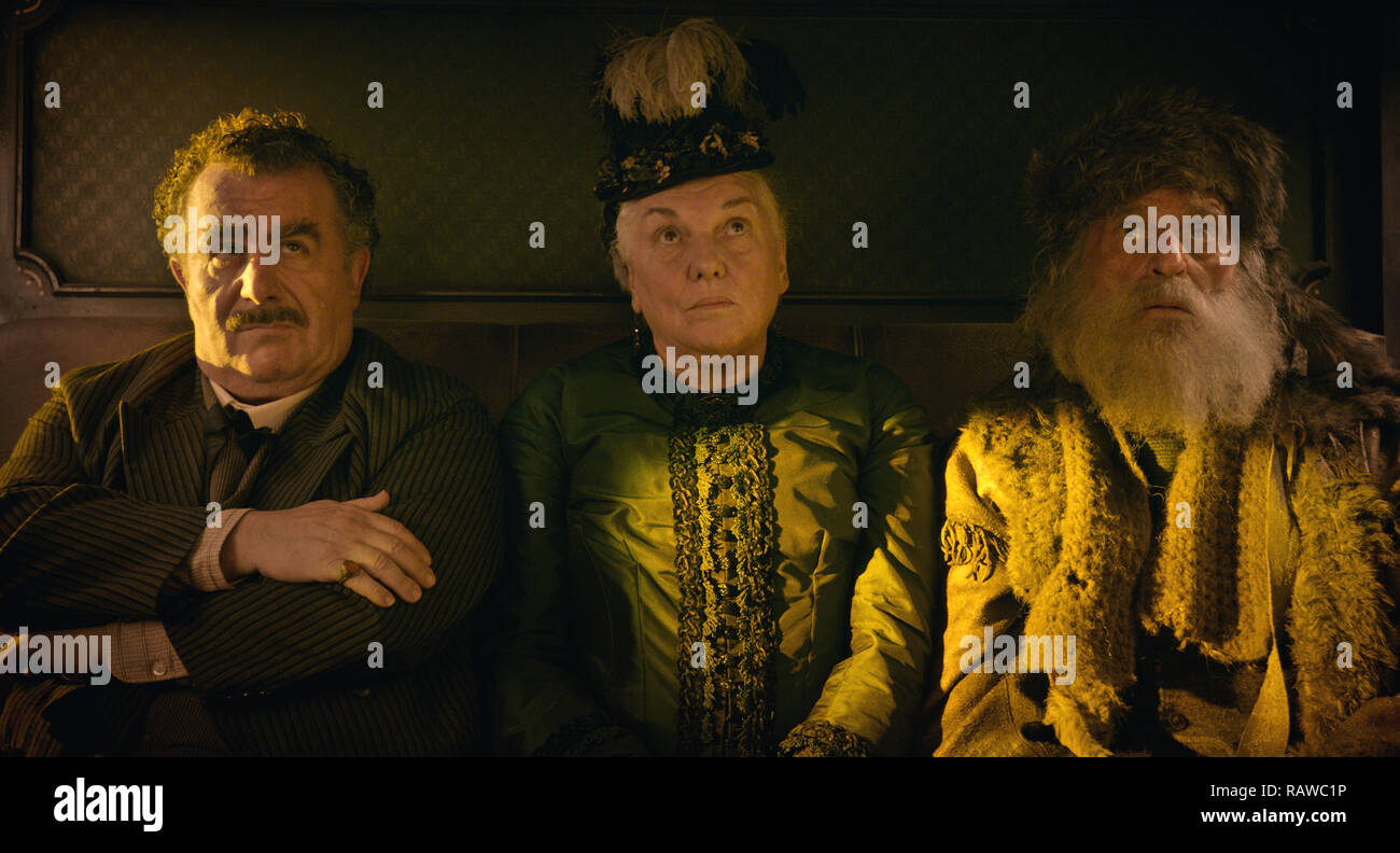 Saul Rubinek, Tyne Daly, Chelcie Ross, 'The Ballad of Buster Scruggs' (2018)  Credit: Netflix / The Hollywood Archive Stock Photo