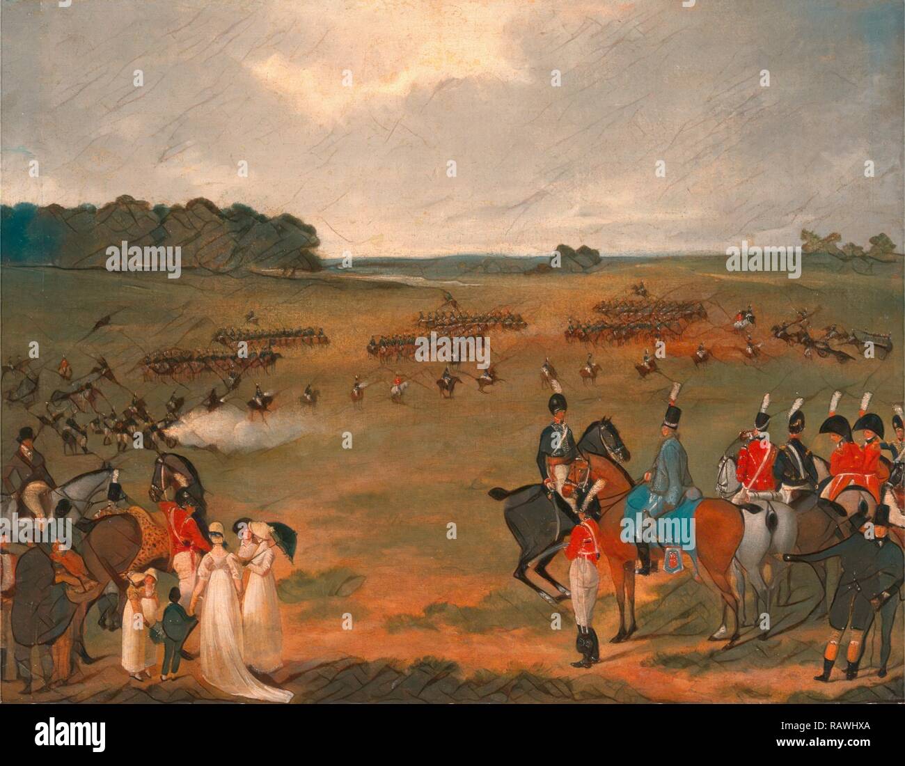 A Review of the London Volunteer Cavalry and Flying Artillery in Hyde ...