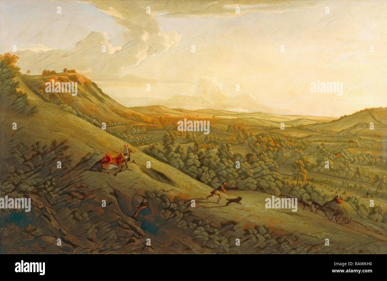 Box Hill, Surrey, with Dorking in the distance Box Hill Signed and