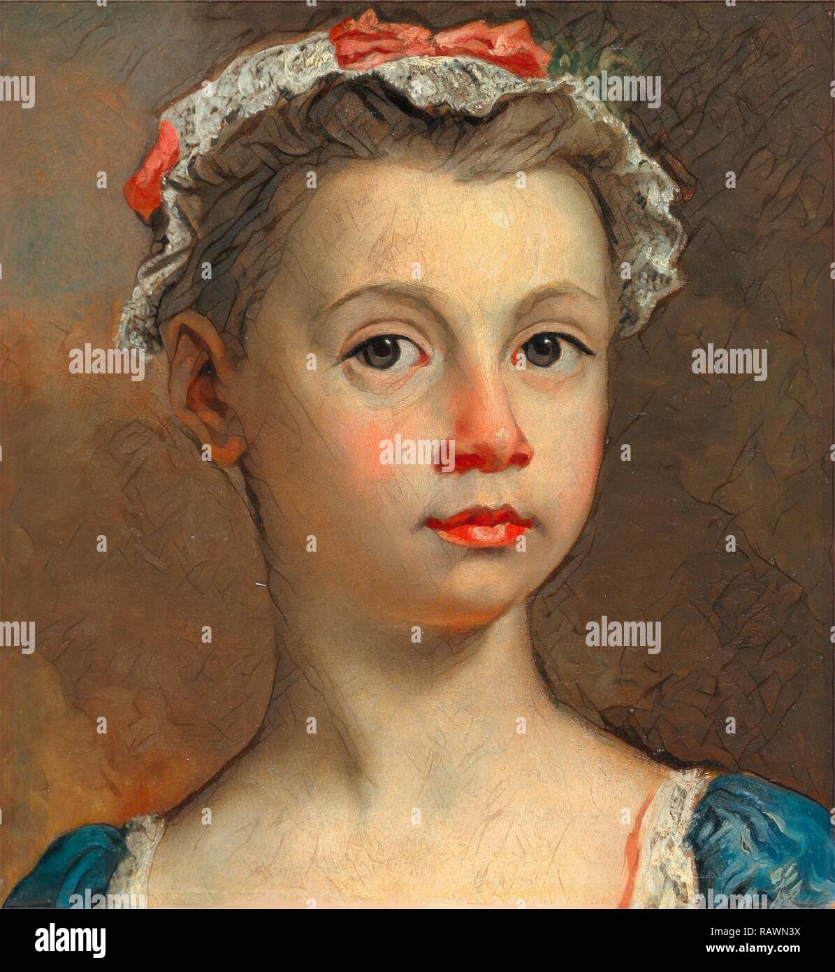 Sketch of a Young Girl, Joseph Highmore, 16921780, British. Reimagined