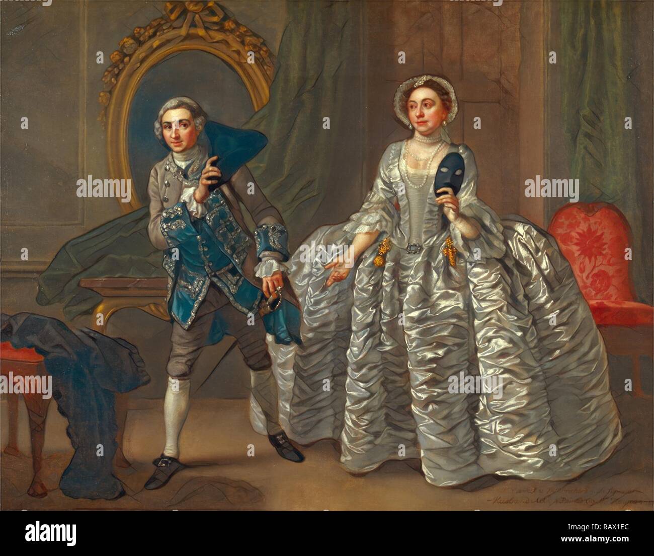 David Garrick and Mrs. Pritchard in Benjamin Hoadley's 'The Suspicious