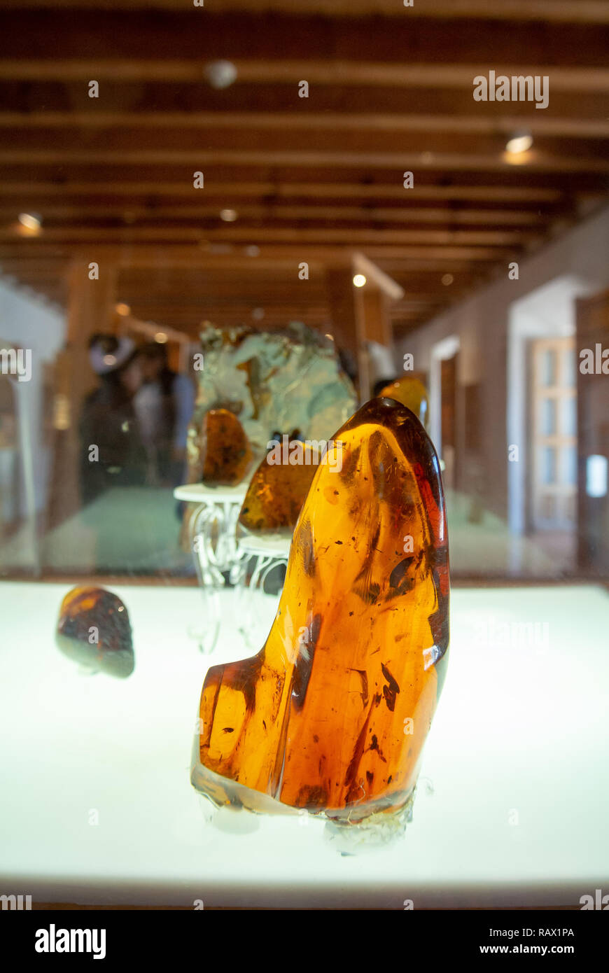 Amber at Amber museum, San Cristobal de las Casas, Chiapas, Mexico Stock Photo