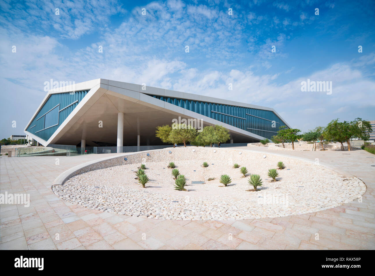 New Qatar national Library in Education City, Doha, Qatar. Architect