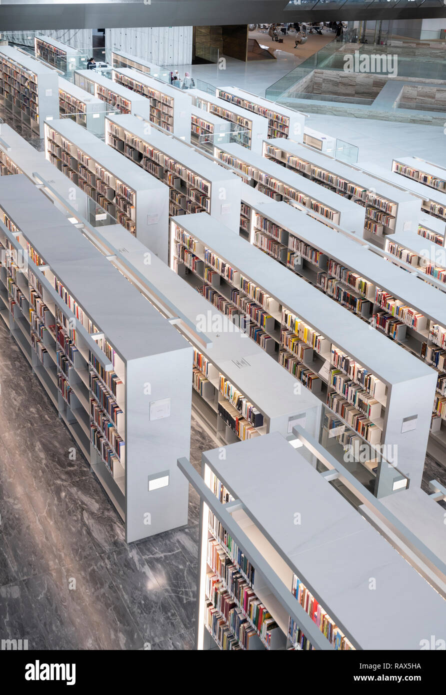 New Qatar national Library in Education City, Doha, Qatar. Architect