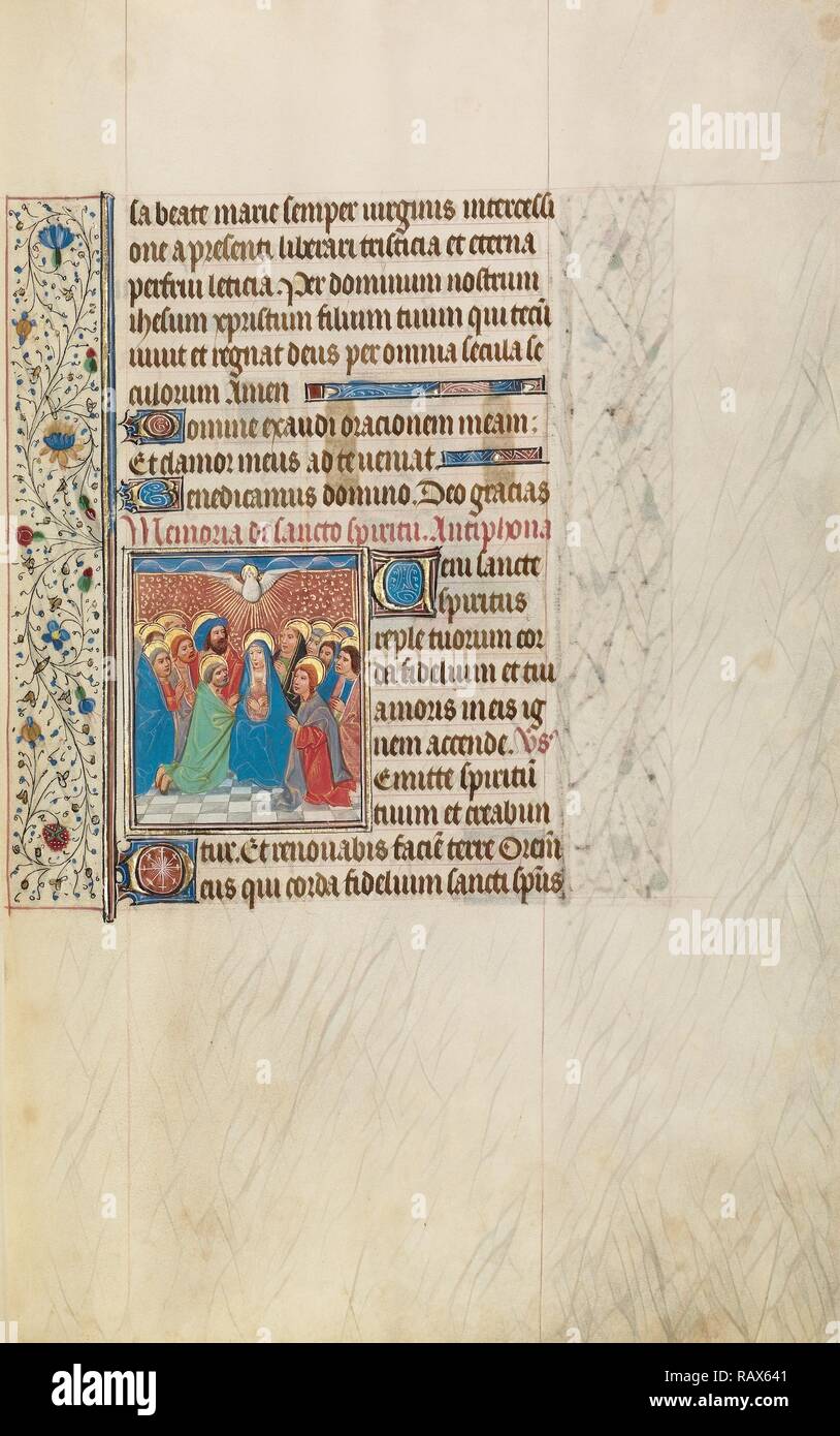 Pentecost, Workshop of Willem Vrelant, Flemish, died 1481, active 1454 - 1481, Bruges, Belgium, Europe, early 1460s reimagined