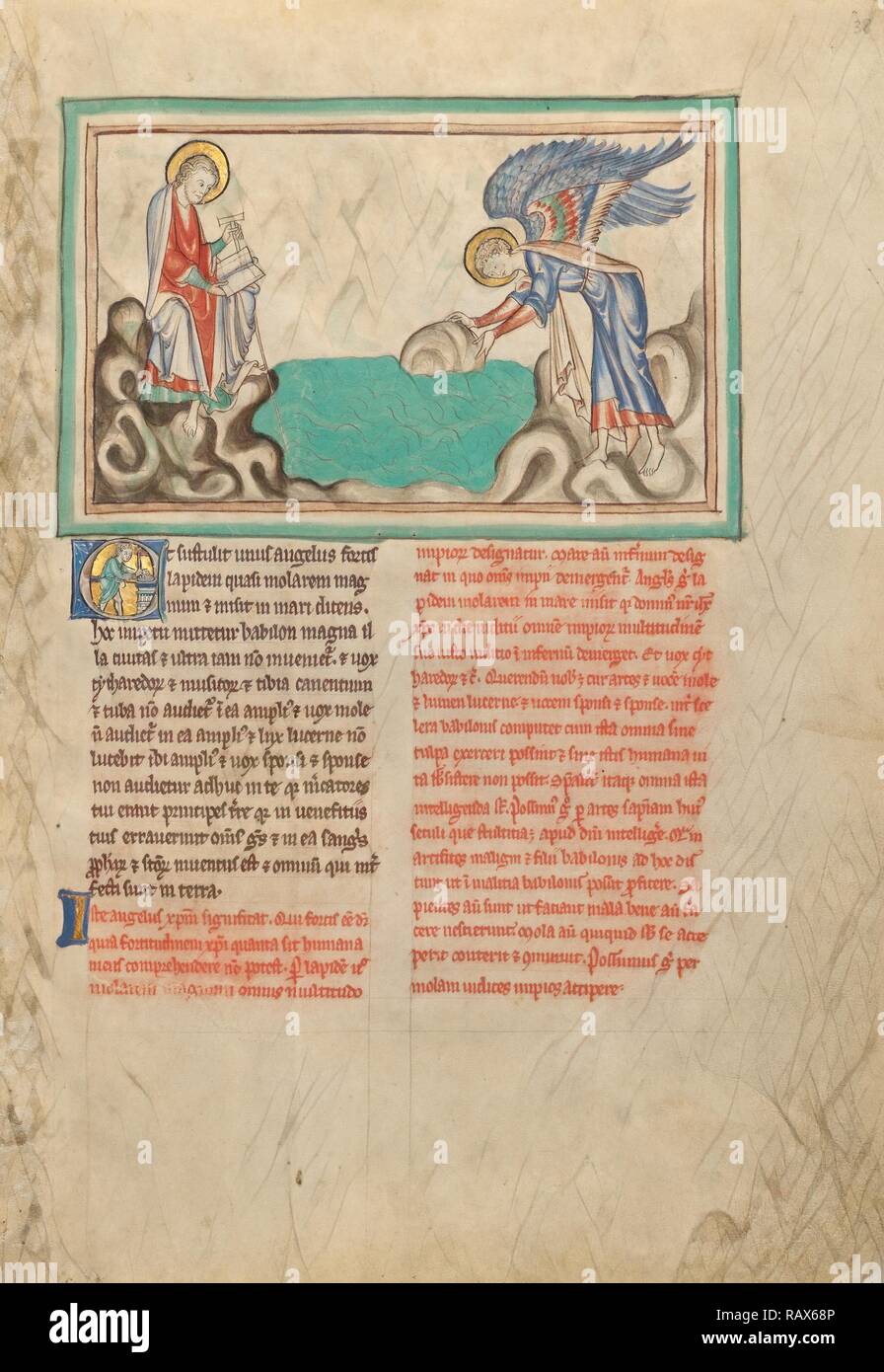 An Angel Casting a Millstone into the Sea, Unknown, London (probably ...