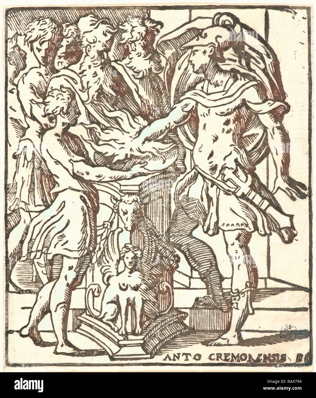 Antonio Campi (Italian, 1524 1587). Mucius Scaevola, 16th century