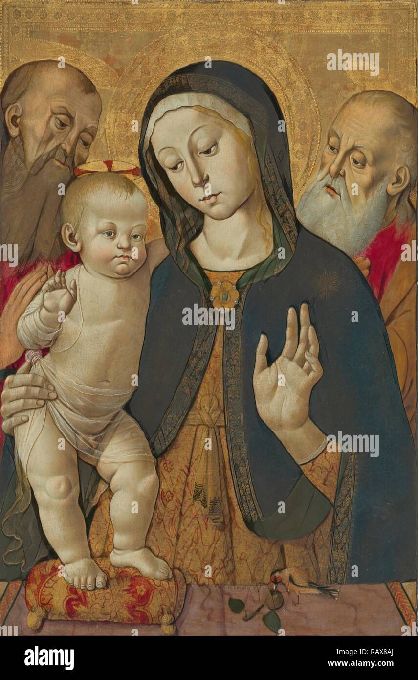 Madonna and Child with Two Hermit Saints, Bernardino Fungai, Italian ...