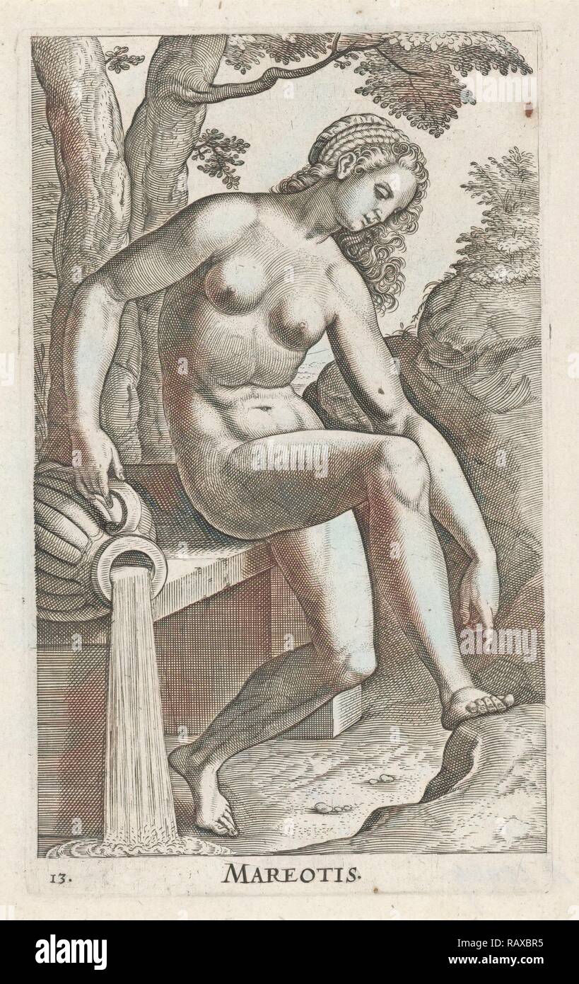 Water Nymph Mareotis Philips Galle 1587 Reimagined By Gibon Classic Art With A Modern Twist Reimagined Stock Photo Alamy