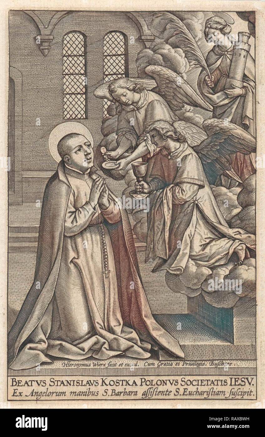 H. Stanislaus Kostka, Hieronymus Wierix, 1563 before 1619. Reimagined