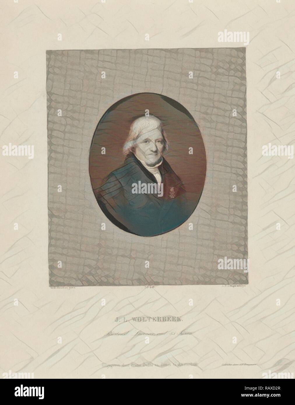 Portrait of John Leonard Wolterbeek, Johannes Philippus Lange, J.F ...