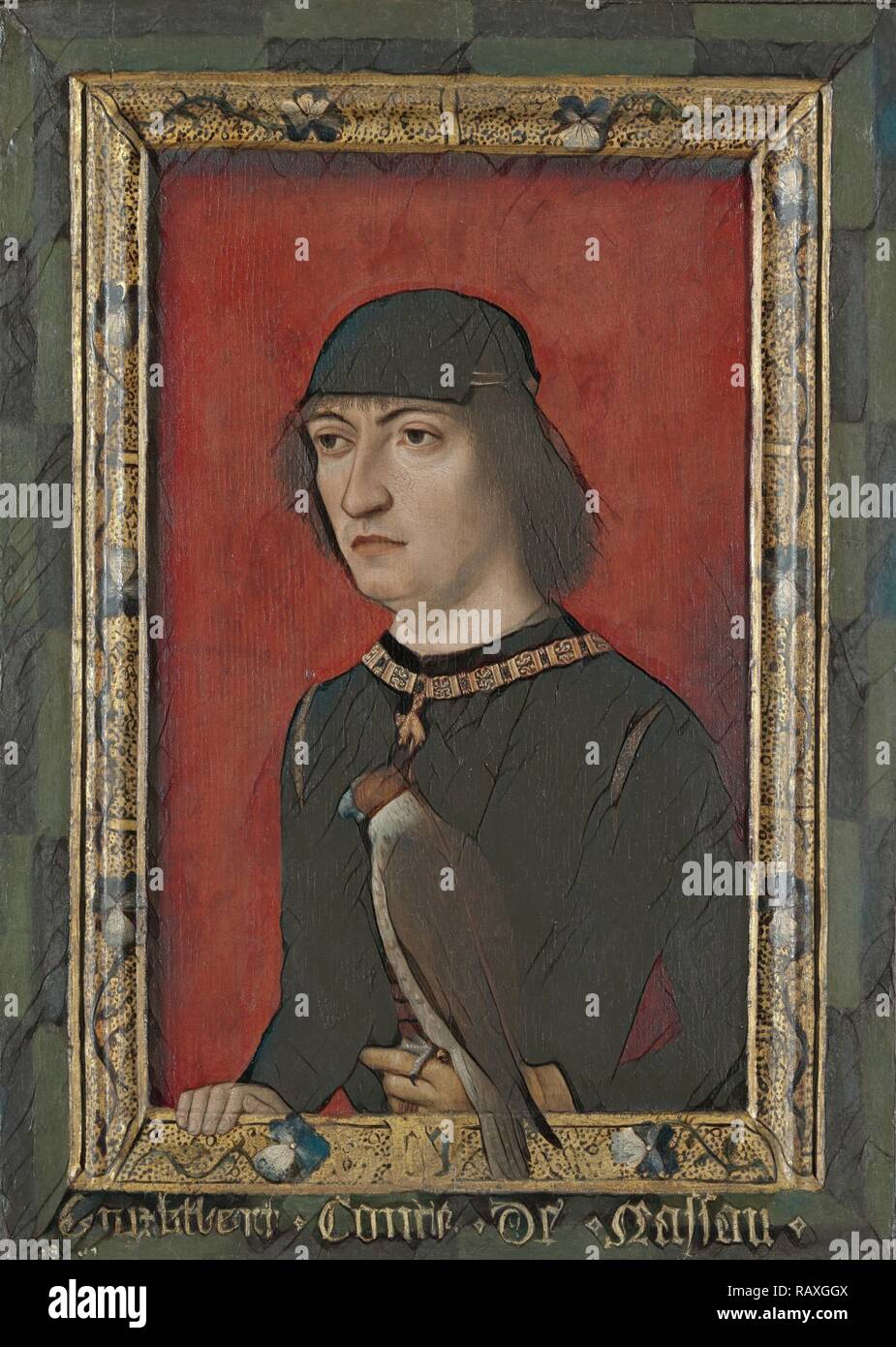 Portrait of Engelbrecht II, Count of Nassau, Master of the Portraits of Princes, Anonymous, c. 1480 - c. 1490 reimagined Stock Photo