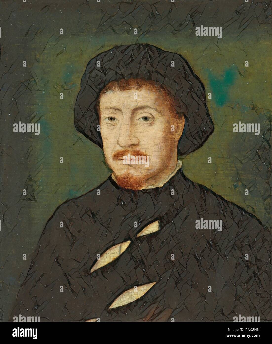 Portrait of a Man, Corneille de Lyon, 1520 1575. Reimagined by Gibon