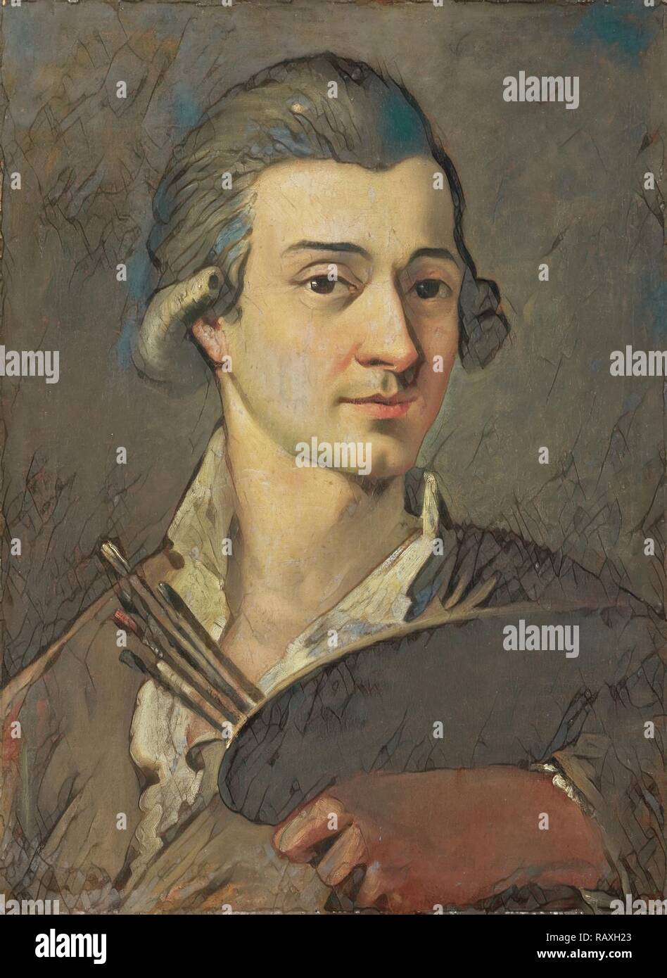 Portrait of a Painter, Anonymous, 1700 1799. Reimagined by Gibon