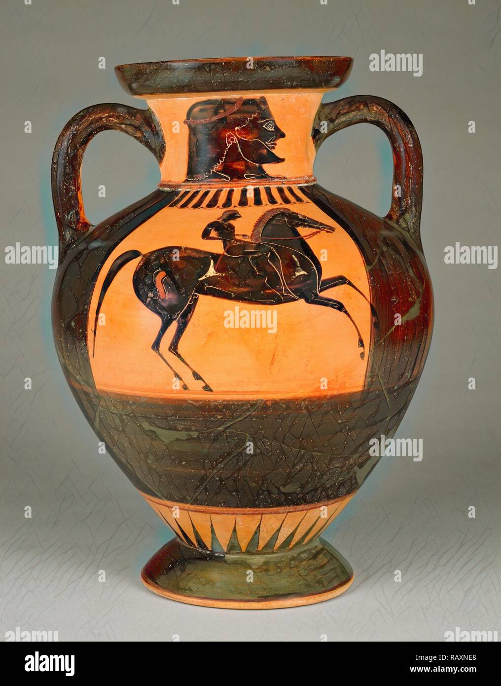 BlackFigure Amphora, Attributed to Painter of Acropolis 606, Greek (Attic), active 570 560 B