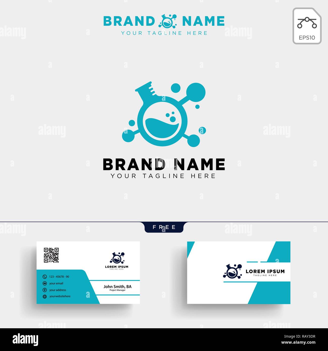 laboratory share technology logo template vector illustration and ...