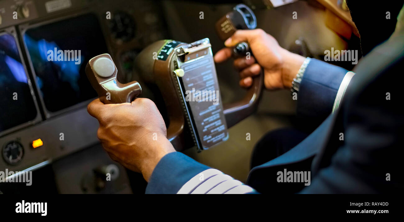 Airplane pilot african hi-res stock photography and images - Alamy
