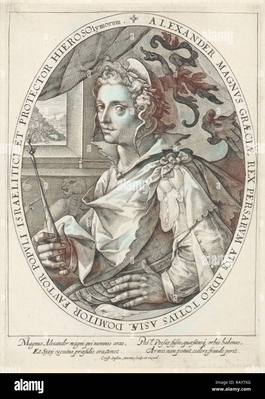 The hero Alexander the Great, Crispijn van de Passe (I), 1574 1637