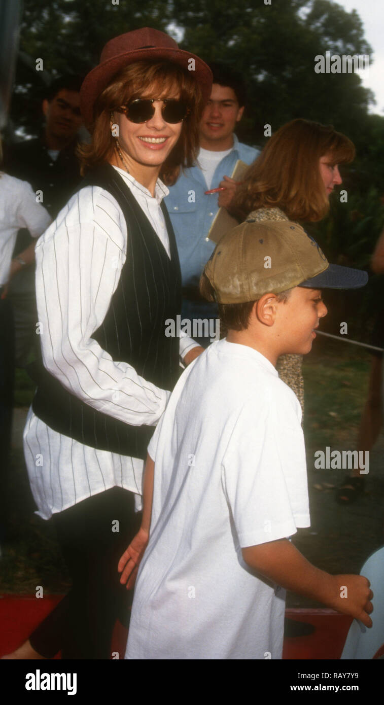 WESTWOOD, CA JULY 24 Actress Anne Archer and son Jeffrey Tucker Jastrow attend 'Tom & Jerry