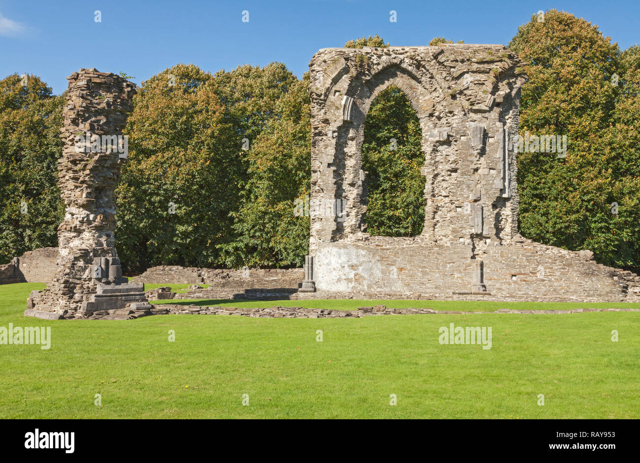 Neath Abbey ruins (12th century), Neath Port Talbot, South Wales, UK