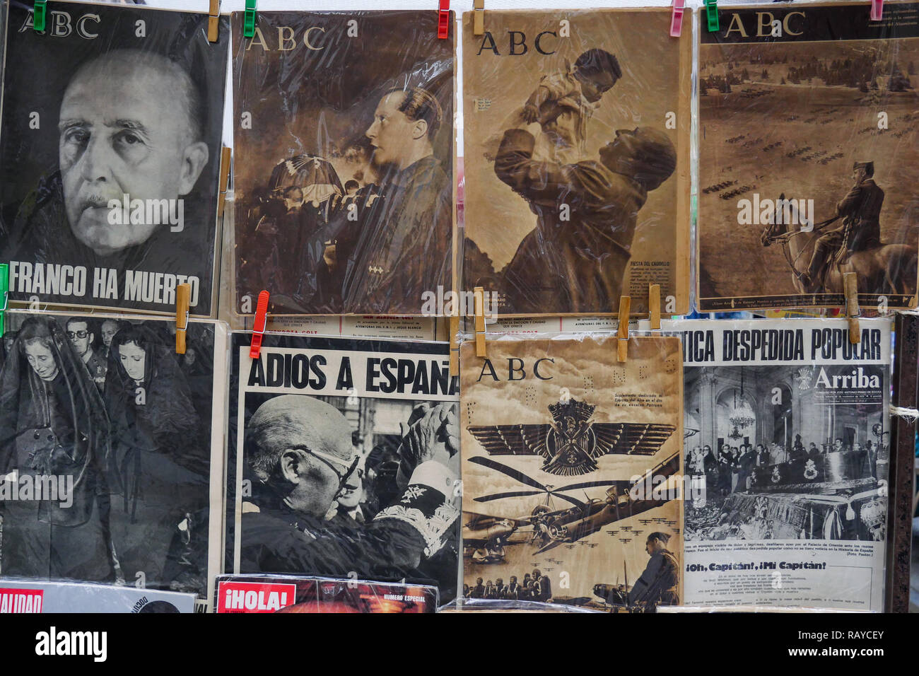 El Rastro open air market, Madrid, Spain Stock Photo Alamy