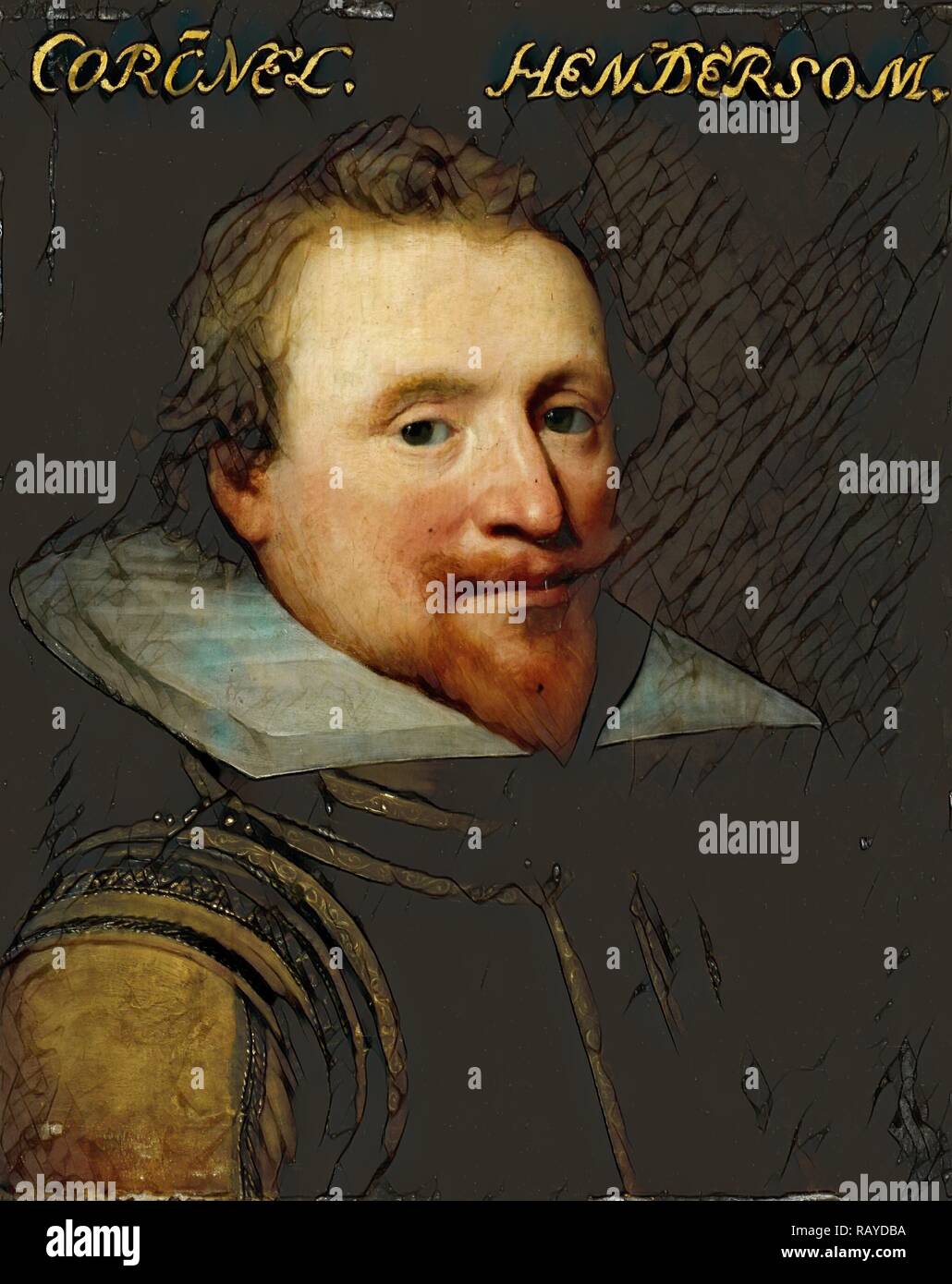 Portrait of Sir Robert Henderson of Tunnegask, Colonel of the Scotch Guards, workshop of Jan Antonisz van Ravesteyn reimagined Stock Photo