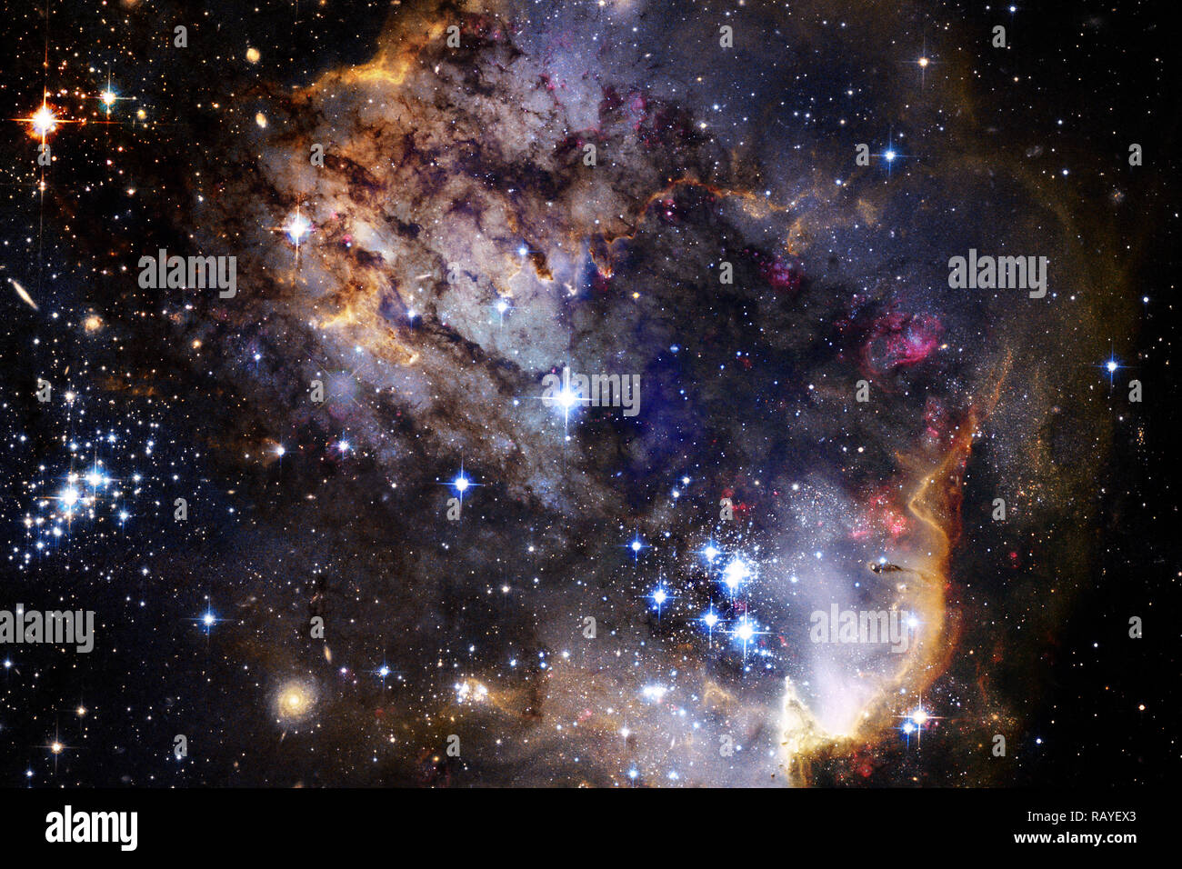 Beauty of outer space. Science fiction wallpaper. Elements of this ...
