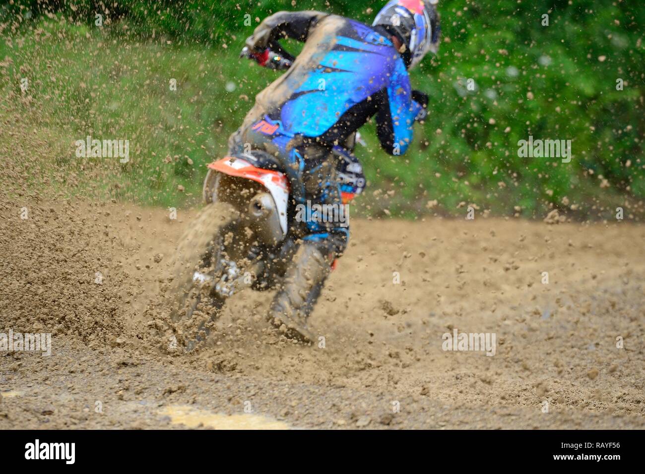 Slinging Mud Stock Photo