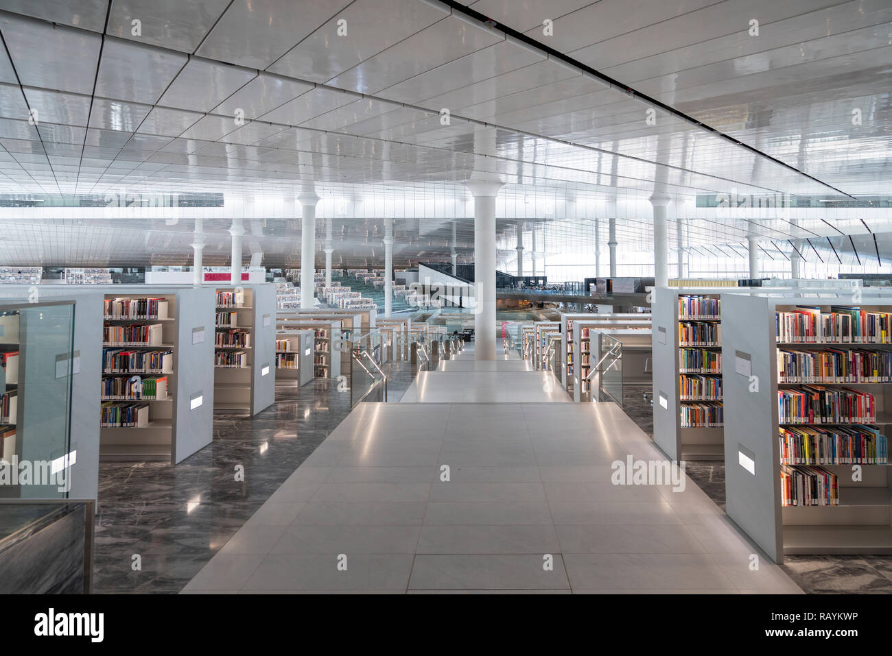 New Qatar national Library in Education City, Doha, Qatar. Architect