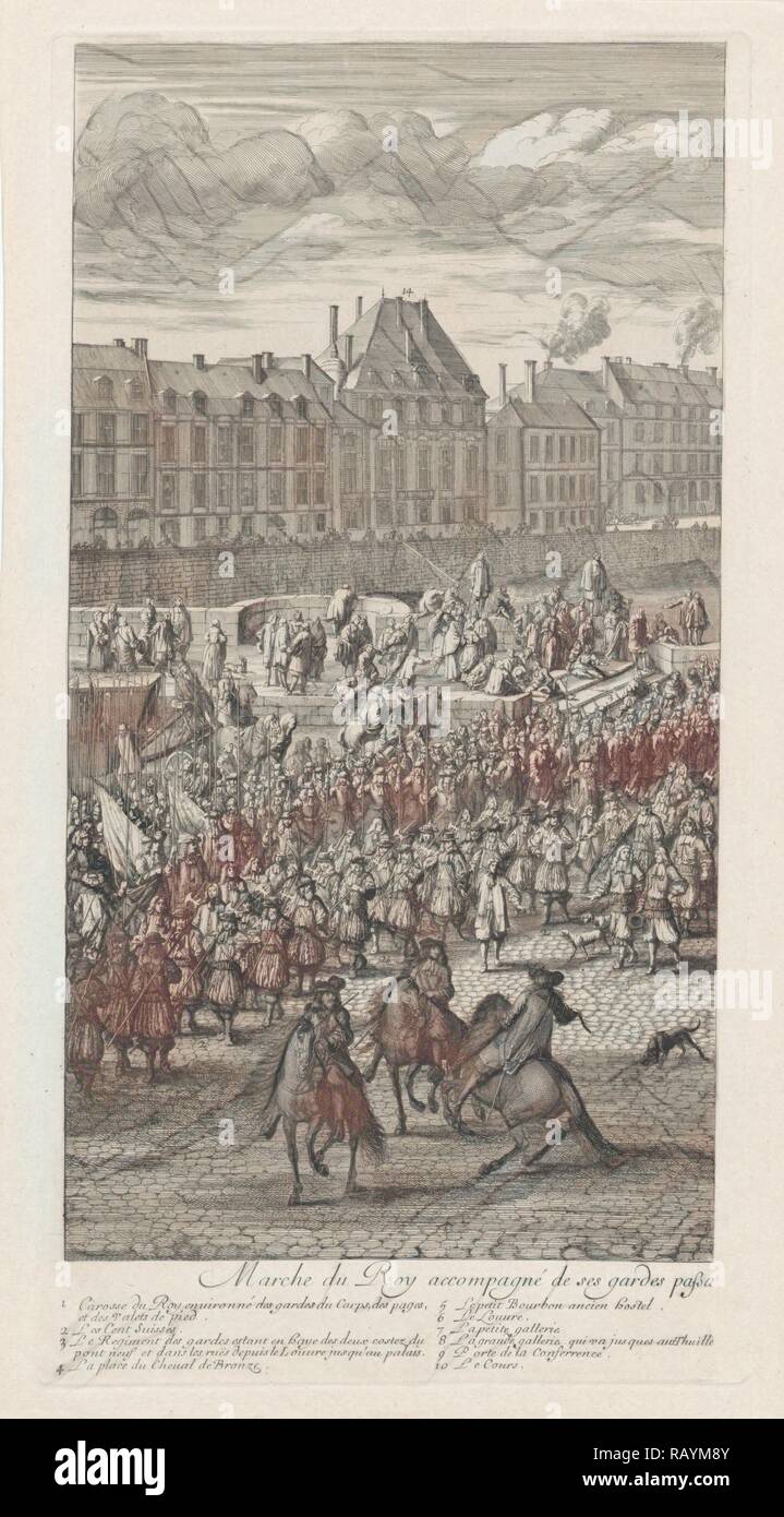 Front of the procession of King Louis XIV of France and his entourage