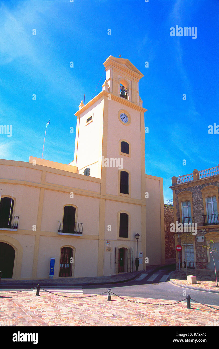 Facade of Autonomous City Museum. Melilla, Spain. Stock Photo