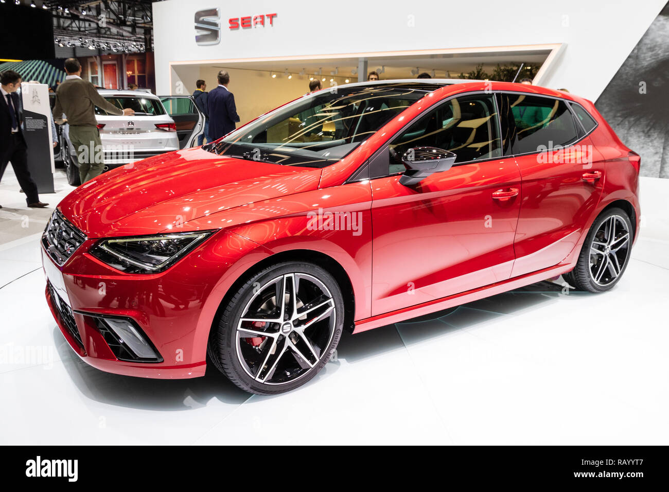 GENEVA, SWITZERLAND - MARCH 8, 2017: New SEAT Ibiza car showcased at the  87th Geneva International Motor Show Stock Photo - Alamy